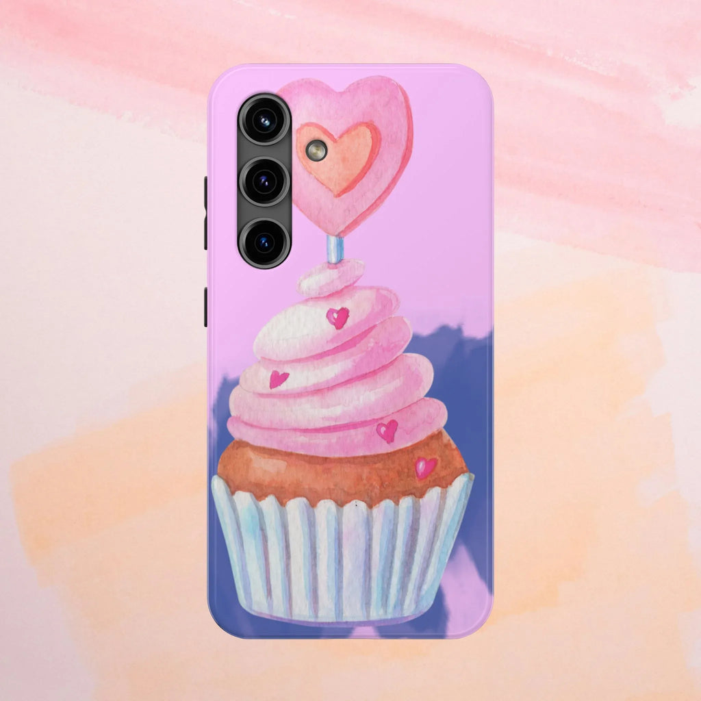 Cutie Cupcake Phone Case (Apple & Android) - Pink Sweetheart