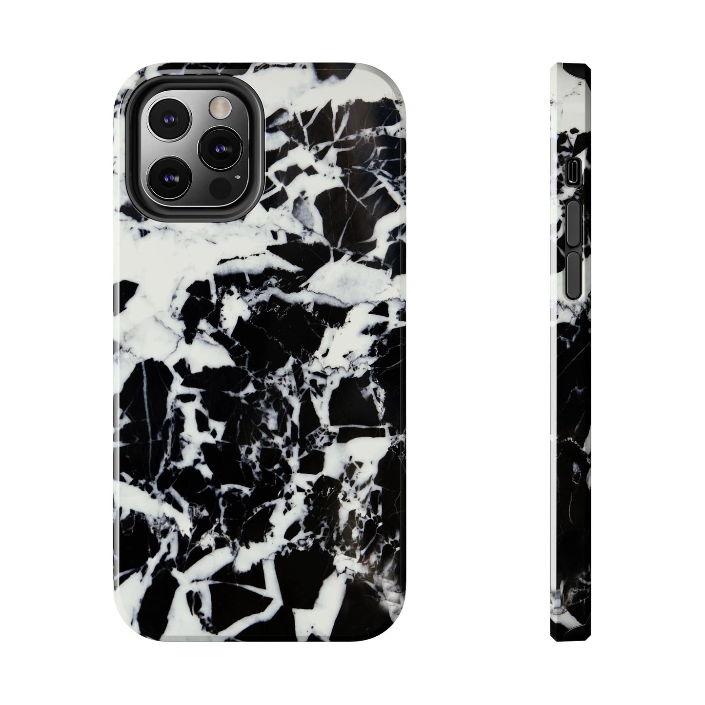 Black & White Shattered Phone Case