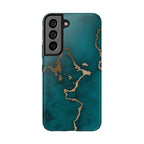 Green & Gold Marble Phone Case (Apple & Android)