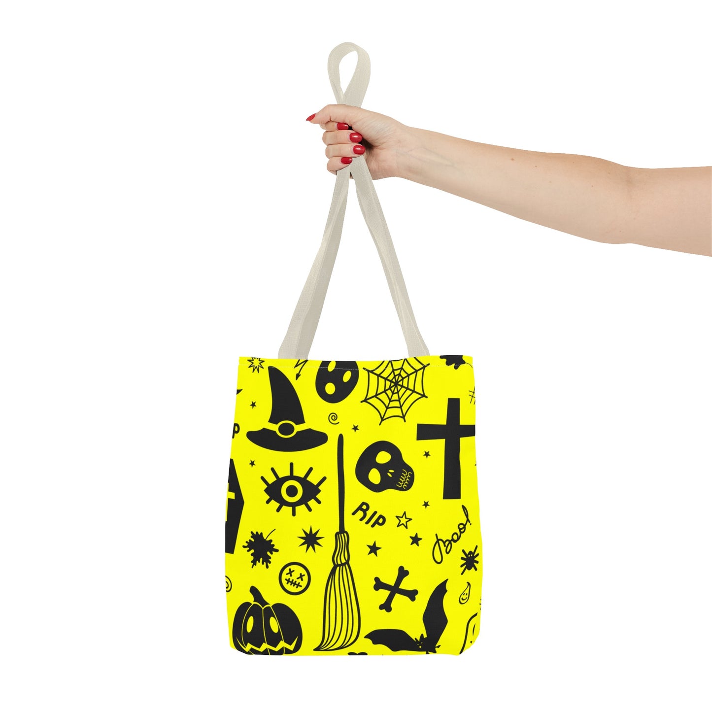 Spooky Neon Halloween Tote Bag