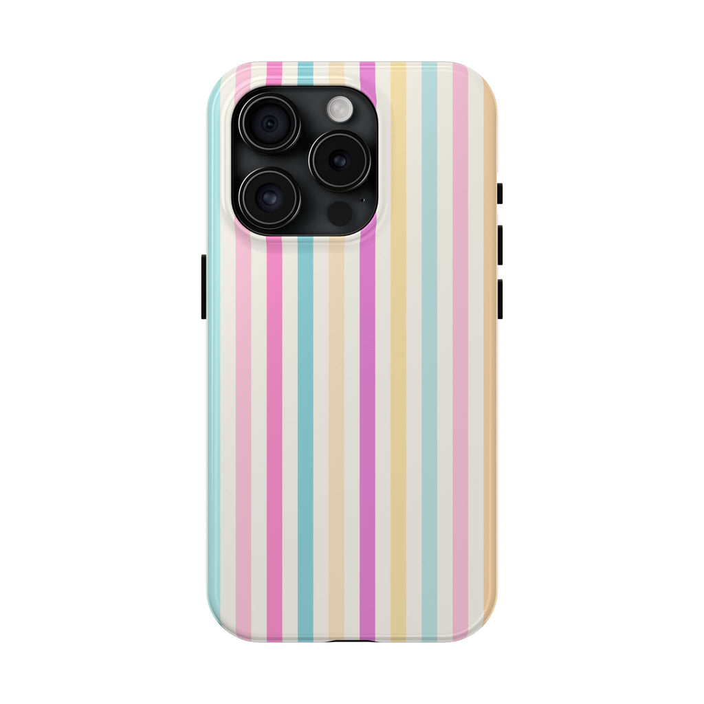 Pastel Candy Stripes Phone Cases (Apple & Android)