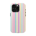 Pastel Candy Stripes Phone Cases (Apple & Android)