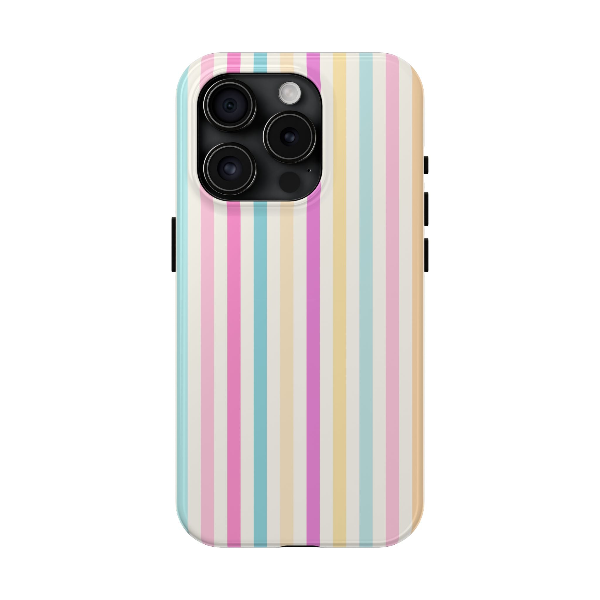 Pastel Candy Stripes Phone Cases (Apple & Android)
