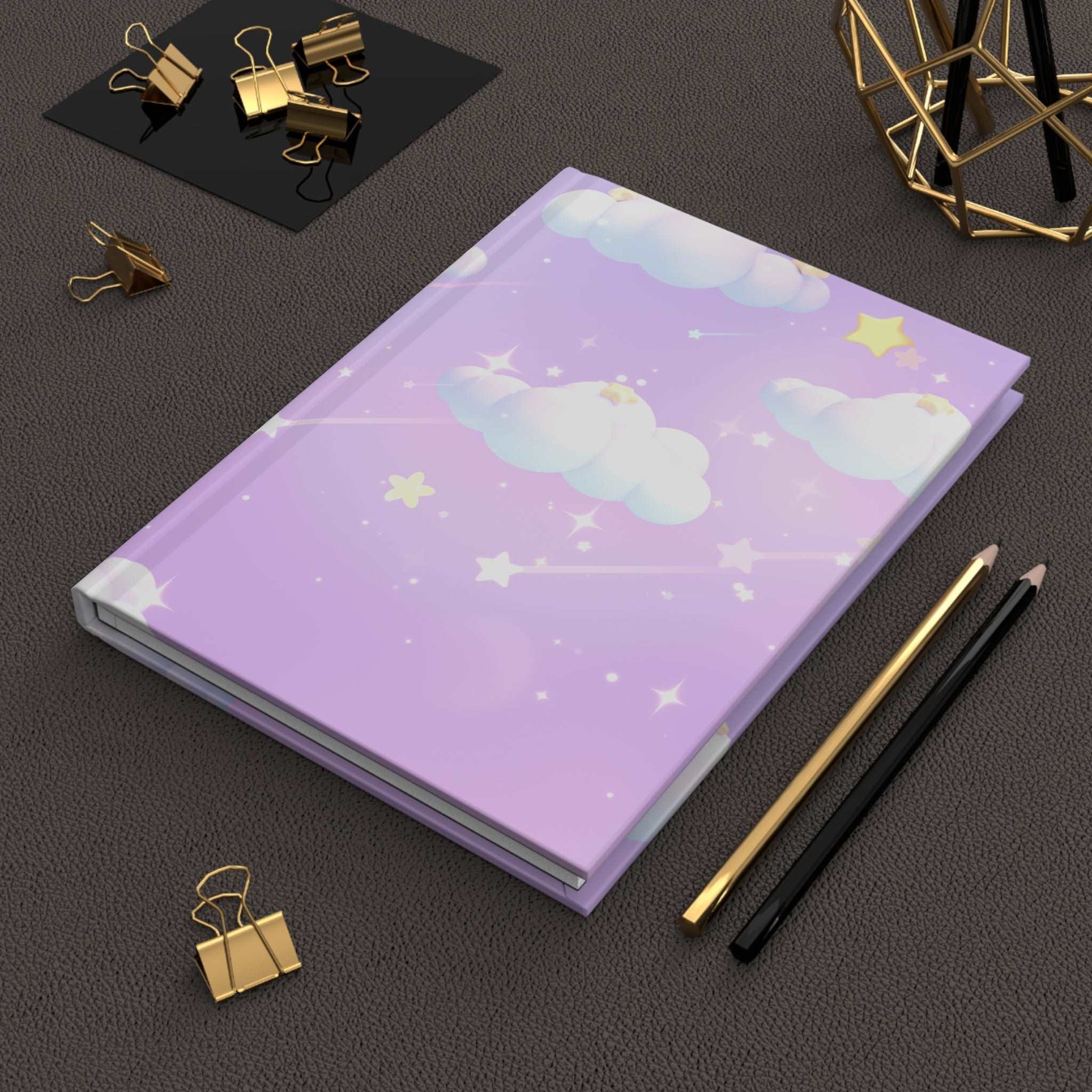 Cloudy Lavender Skies Hardcover Matte Journal