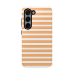 Orange Stripe Lines Phone Case (Apple & Android)