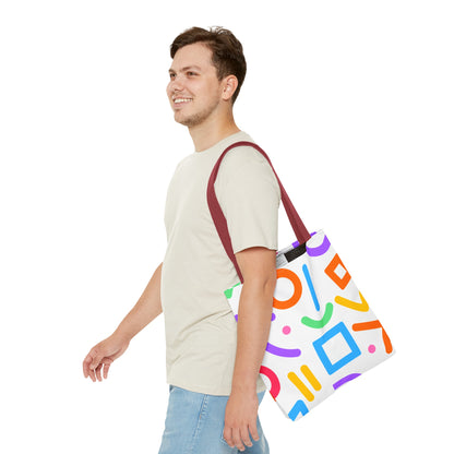 Colorful Doodle Shapes Tote Bag