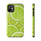 Green Citrus Lime Phone Case (Apple & Android) - Pink Sweetheart