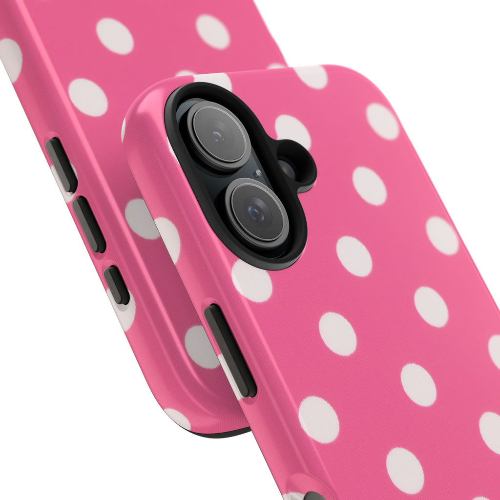 Pink Polka Dot Phone Case (Apple & Android)
