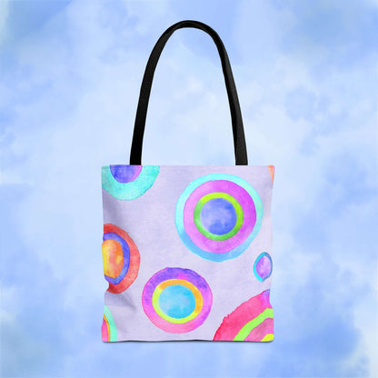 Abstract Painted Circles Tote Bag