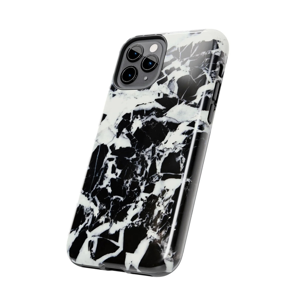 Black & White Shattered Phone Case (Apple & Android) - Pink Sweetheart