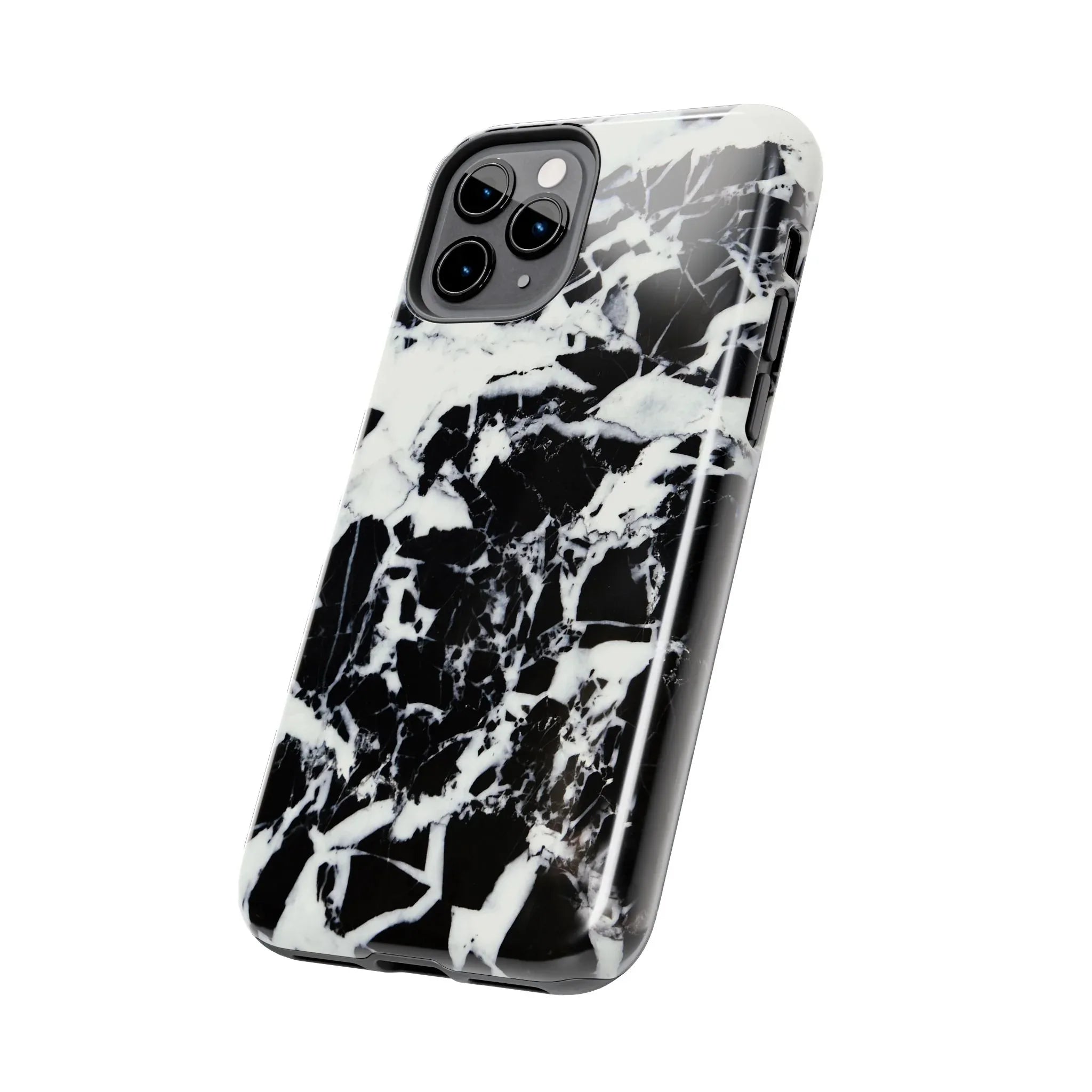 Black & White Shattered Phone Case (Apple & Android) - Pink Sweetheart