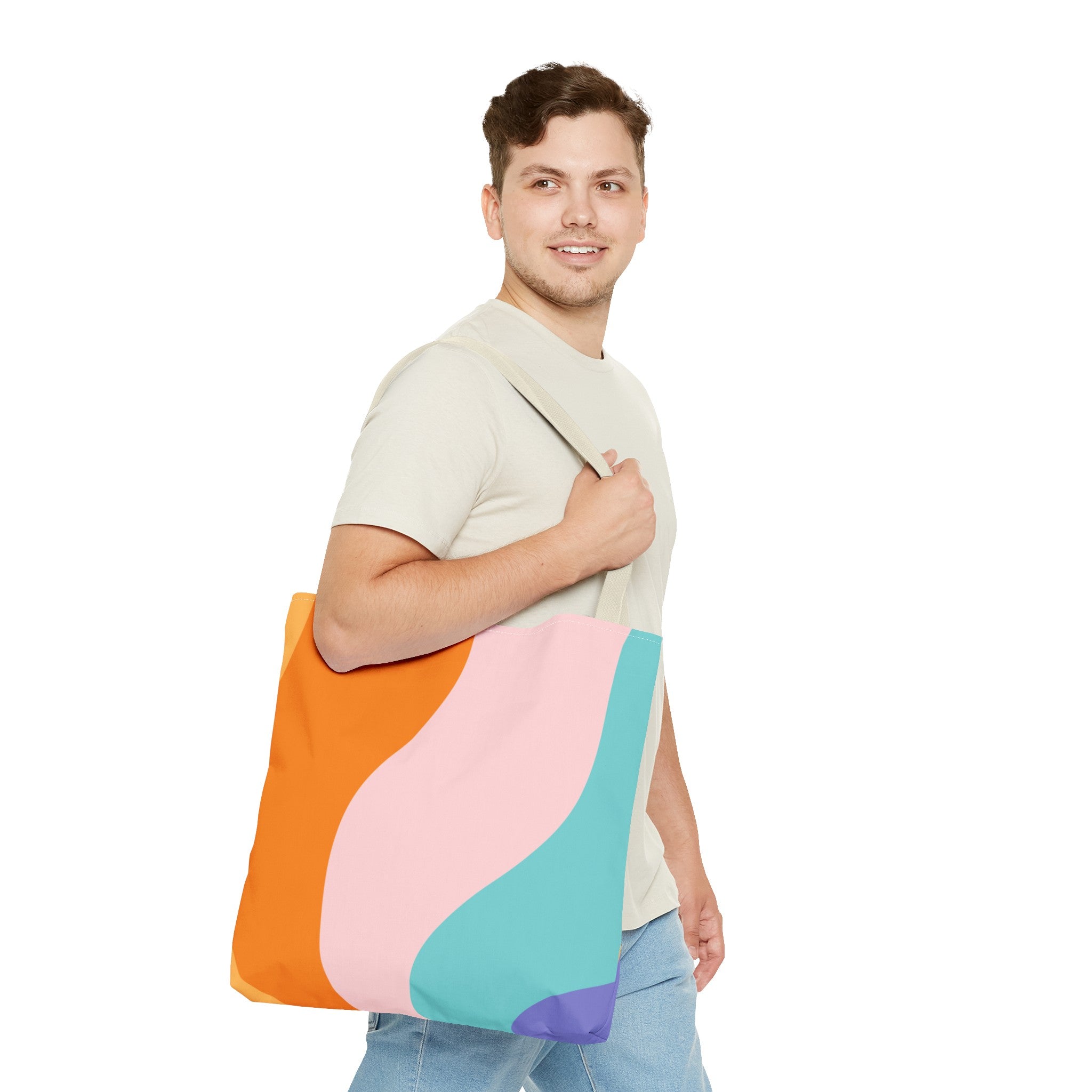 Groovy Psychedelic Splash Tote Bag