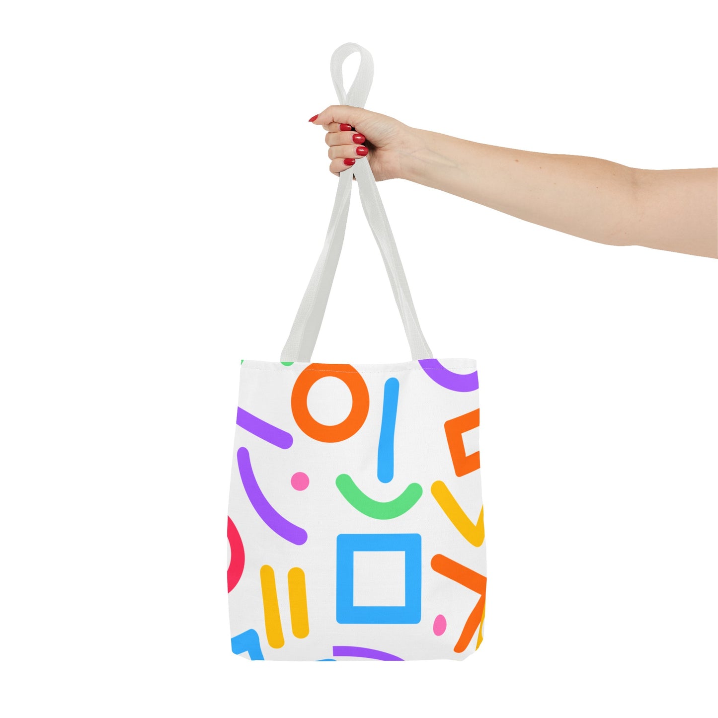 Colorful Doodle Shapes Tote Bag