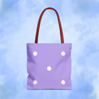 Pastel Purple Polka Dot Tote Bag