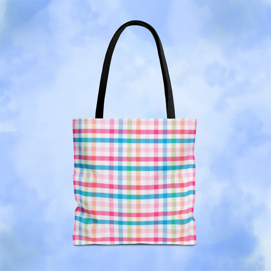 Colorful Rainbow Lines Tote Bag