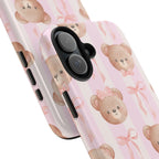 Cuddly Teddy Bear Phone Case (Apple & Android) - Pink Sweetheart