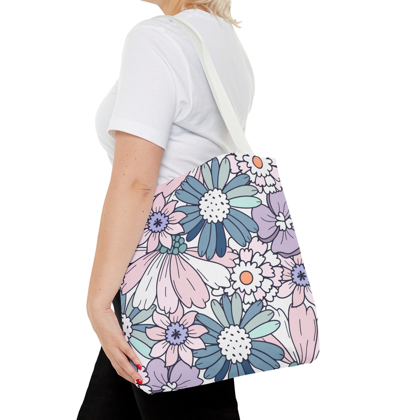 Vintage Floral Bloom Tote Bag