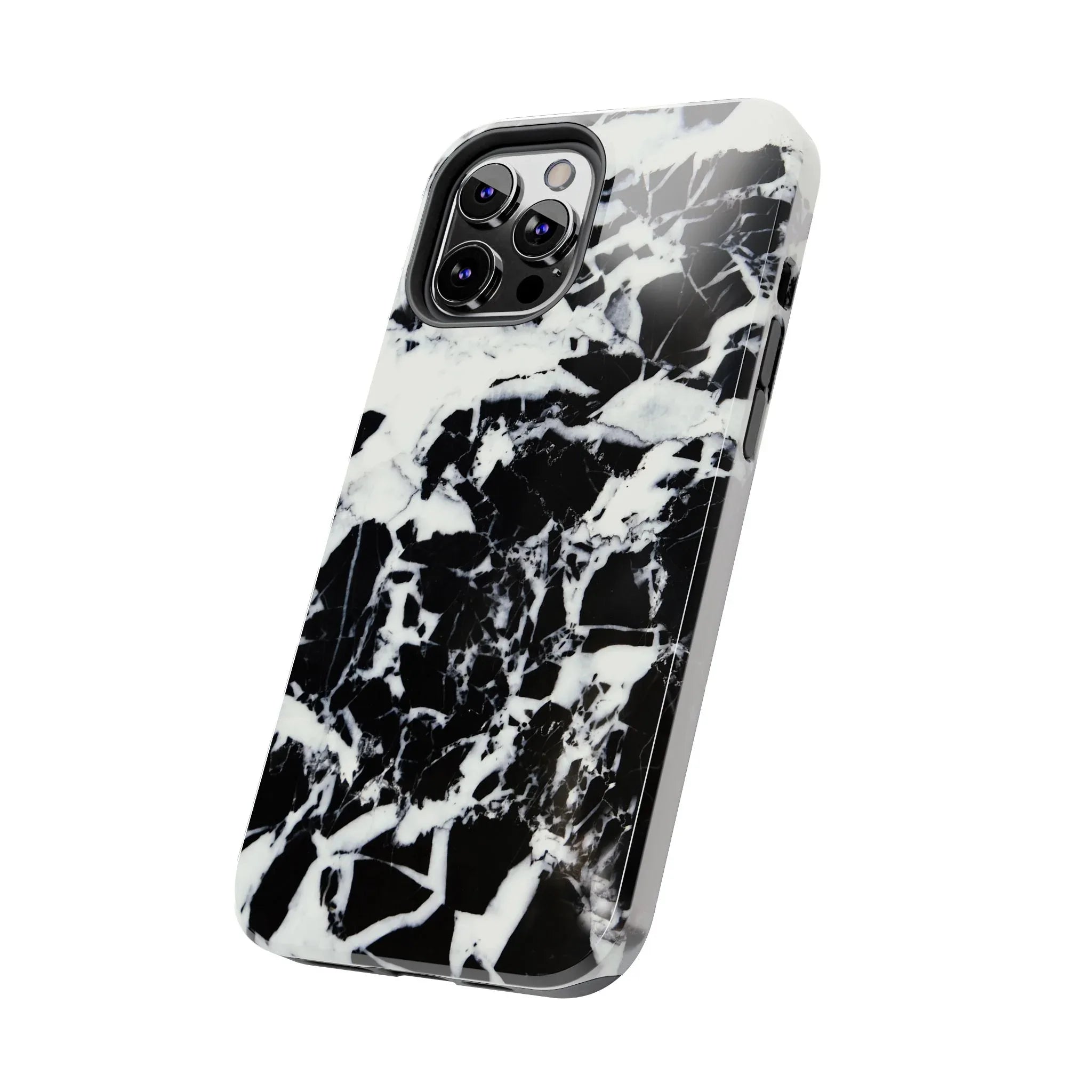 Black & White Shattered Phone Case (Apple & Android) - Pink Sweetheart