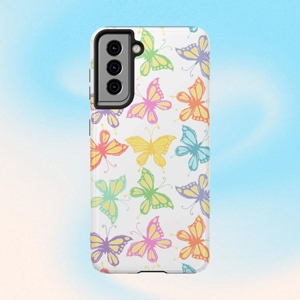 Busy Butterflies Phone Case (Apple & Android) - Pink Sweetheart