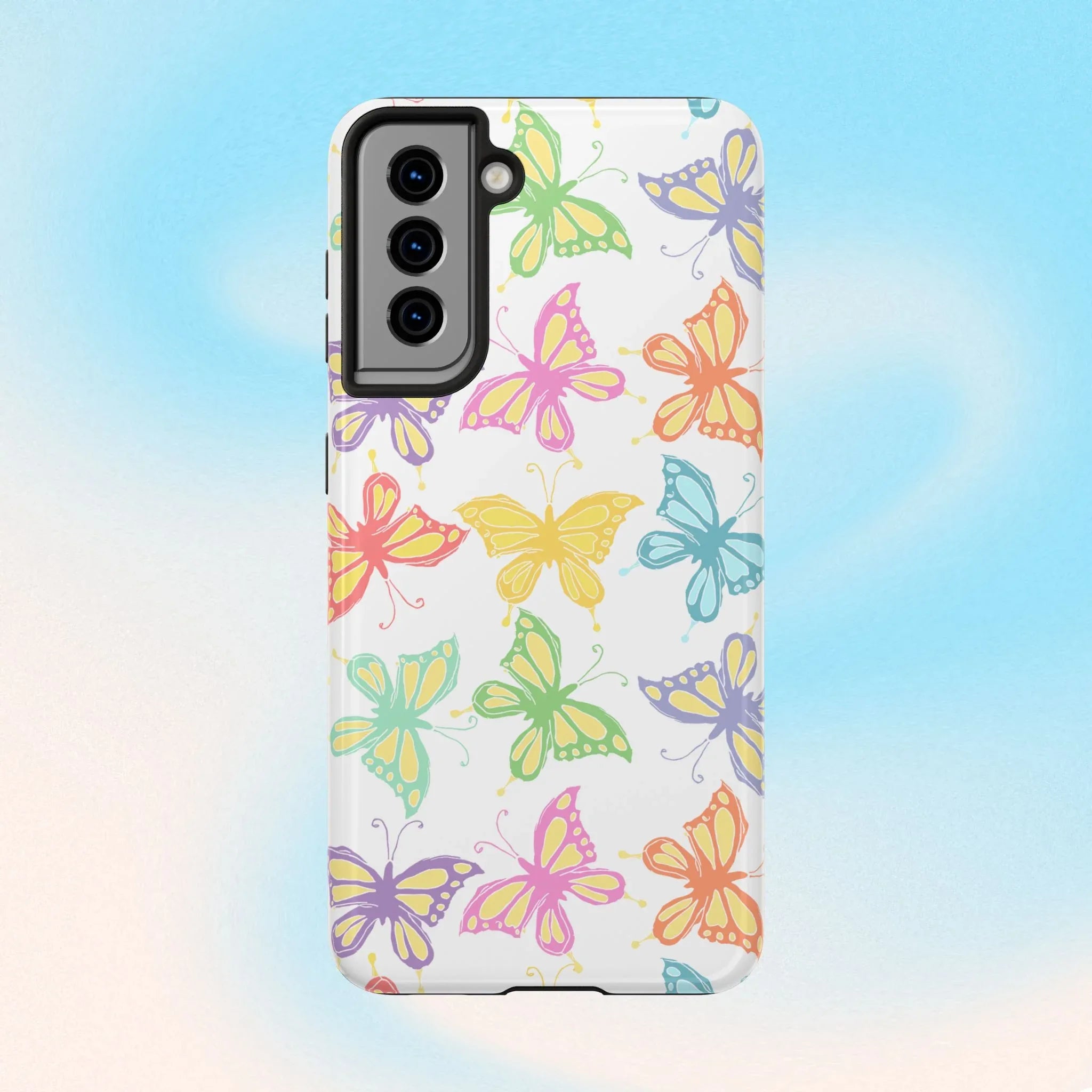 Busy Butterflies Phone Case (Apple & Android) - Pink Sweetheart