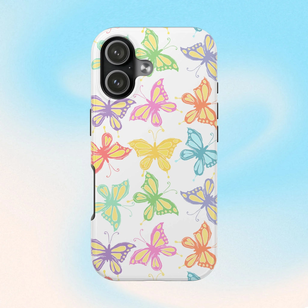 Busy Butterflies Phone Case (Apple & Android) - Pink Sweetheart