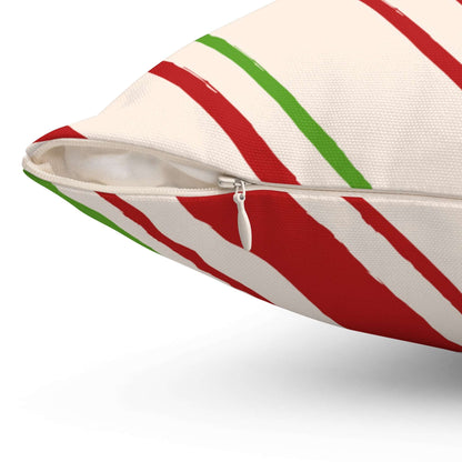 Granny's Peppermint Candy Square Pillow