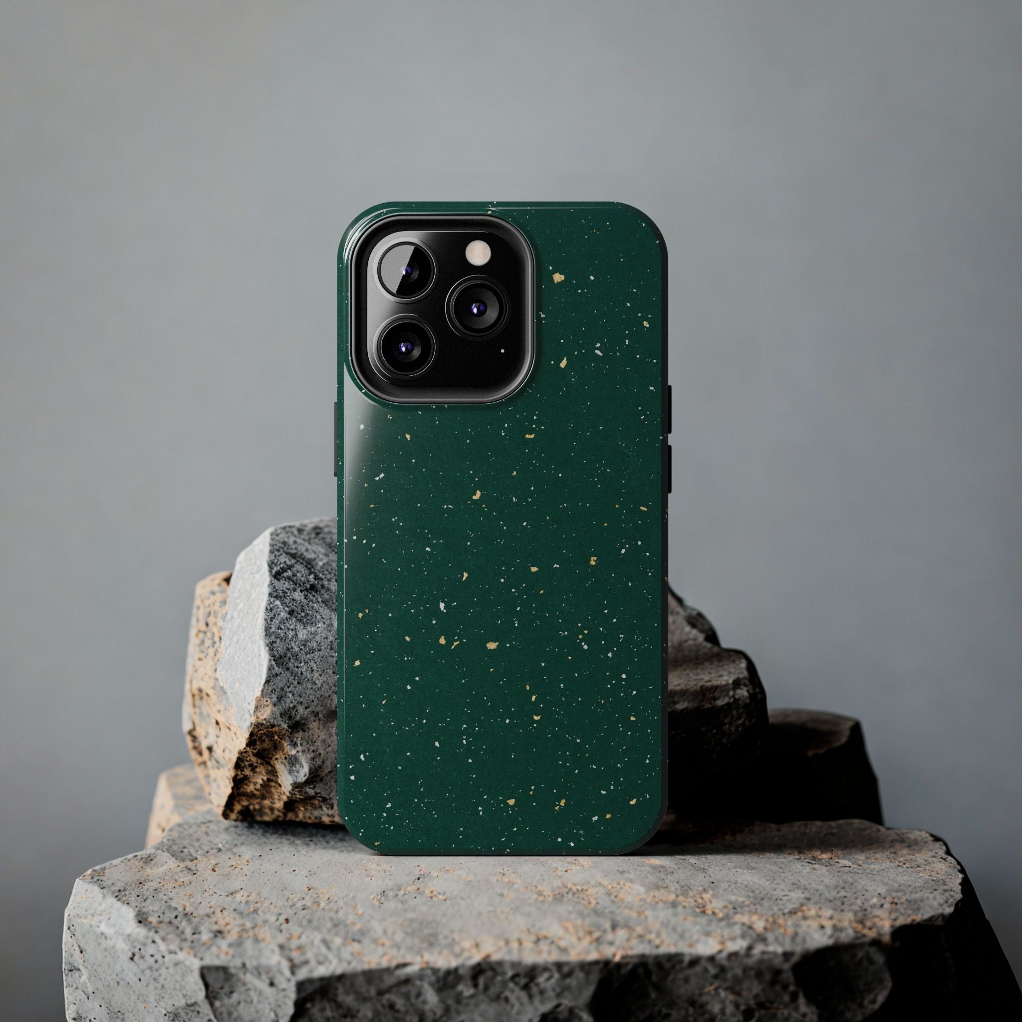 Emerald Gold Flecked Phone Case (Apple & Android)