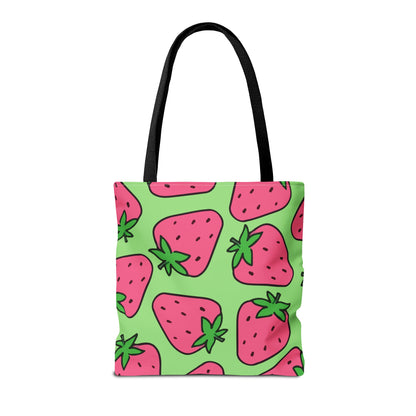 Cartoon Strawberries Tote Bag