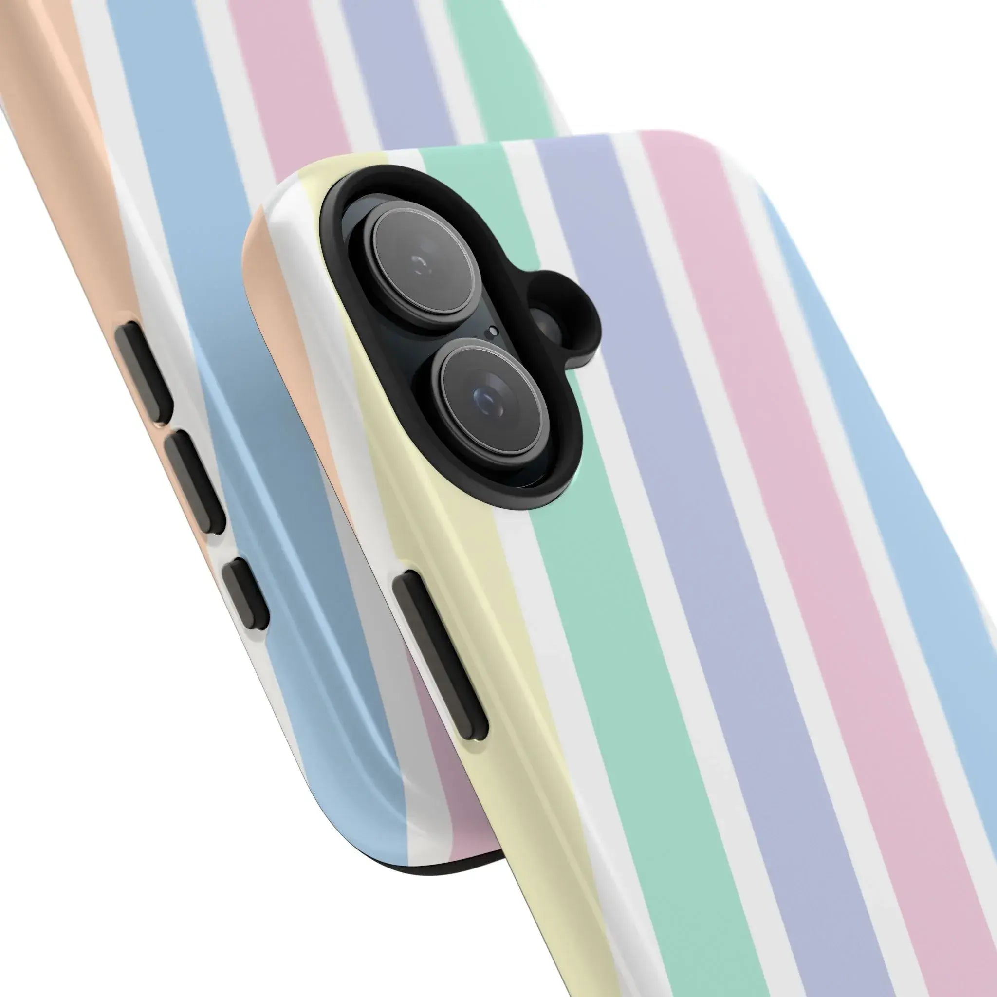 Pretty Pastel Lines Phone Case (Apple & Android) - Pink Sweetheart