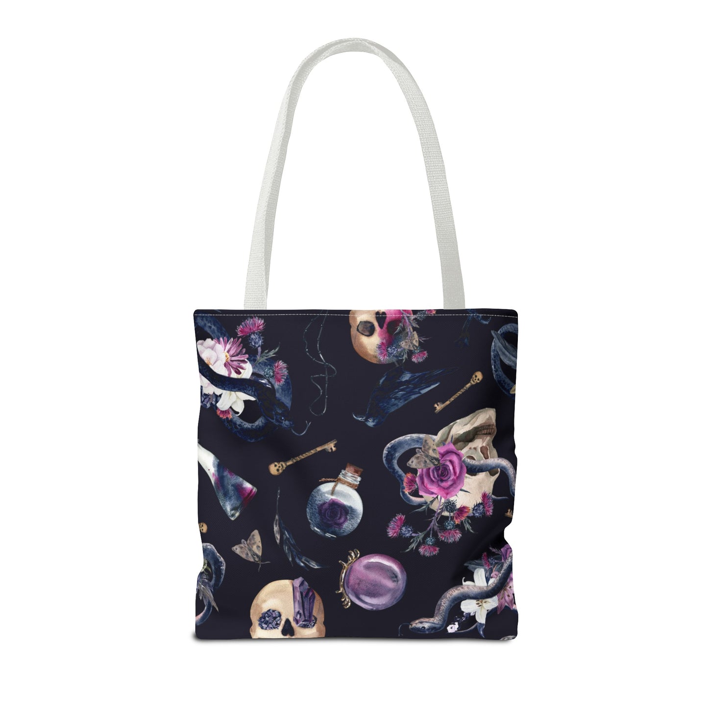 Gothic Floral Tote Bag