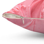 Pretty Pink Frosting Square Pillow
