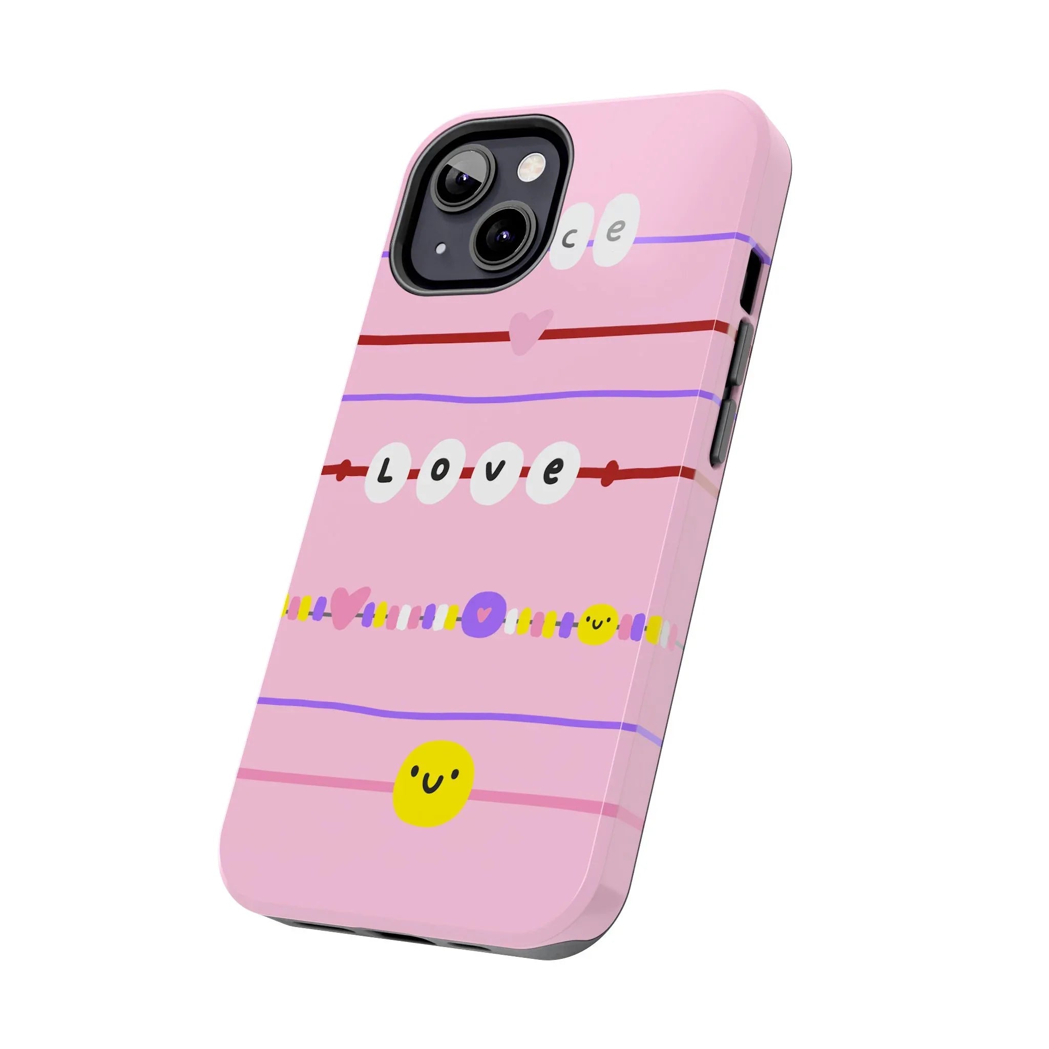 Bestie Bracelets Phone Case (Apple & Android) - Pink Sweetheart