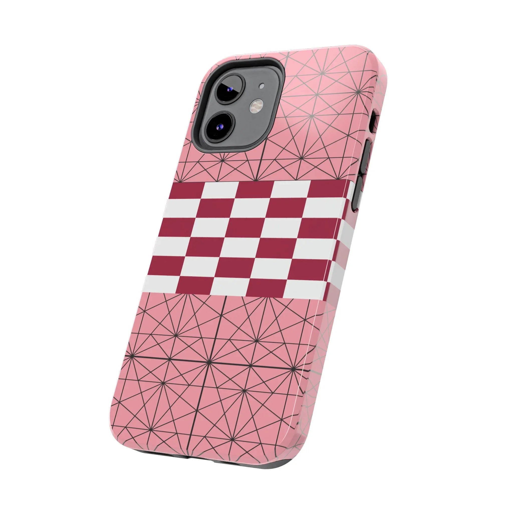 Geometric Kimono Tough Phone Case (Apple & Android) - Pink Sweetheart