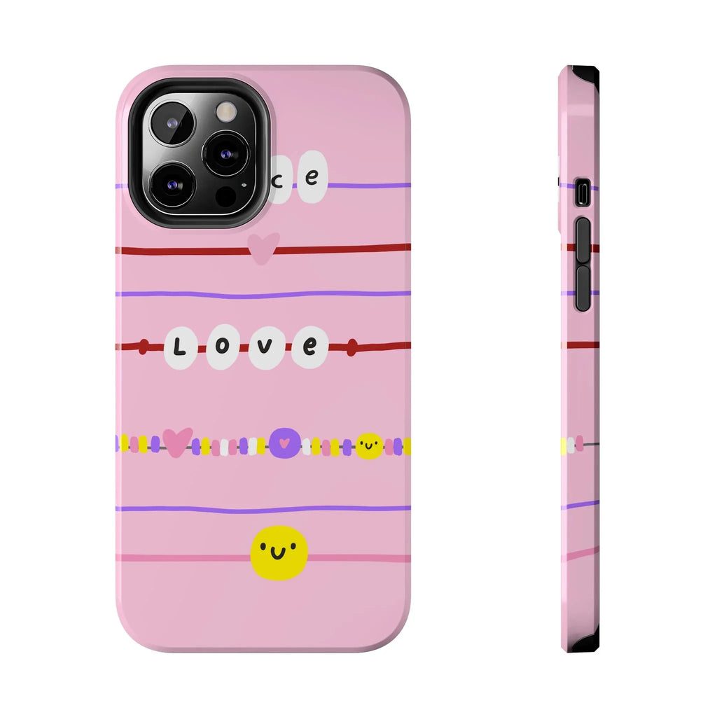 Bestie Bracelets Phone Case (Apple & Android) - Pink Sweetheart