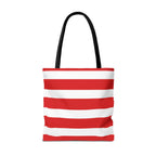 Red & White Peppermint Tote Bag