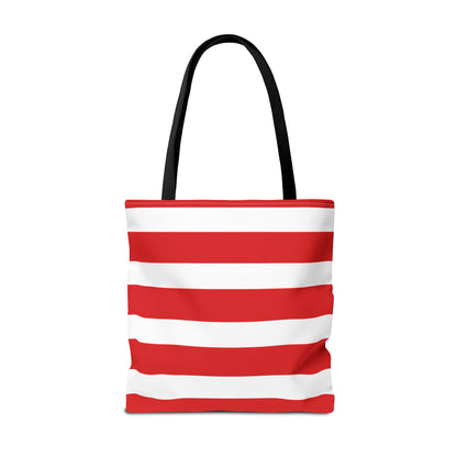 Red & White Peppermint Tote Bag