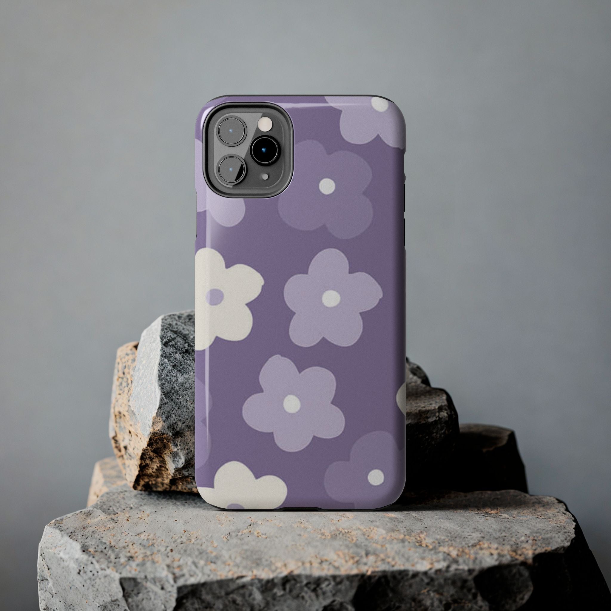 Pastel Purple Flowers Phone Case (Apple & Android)