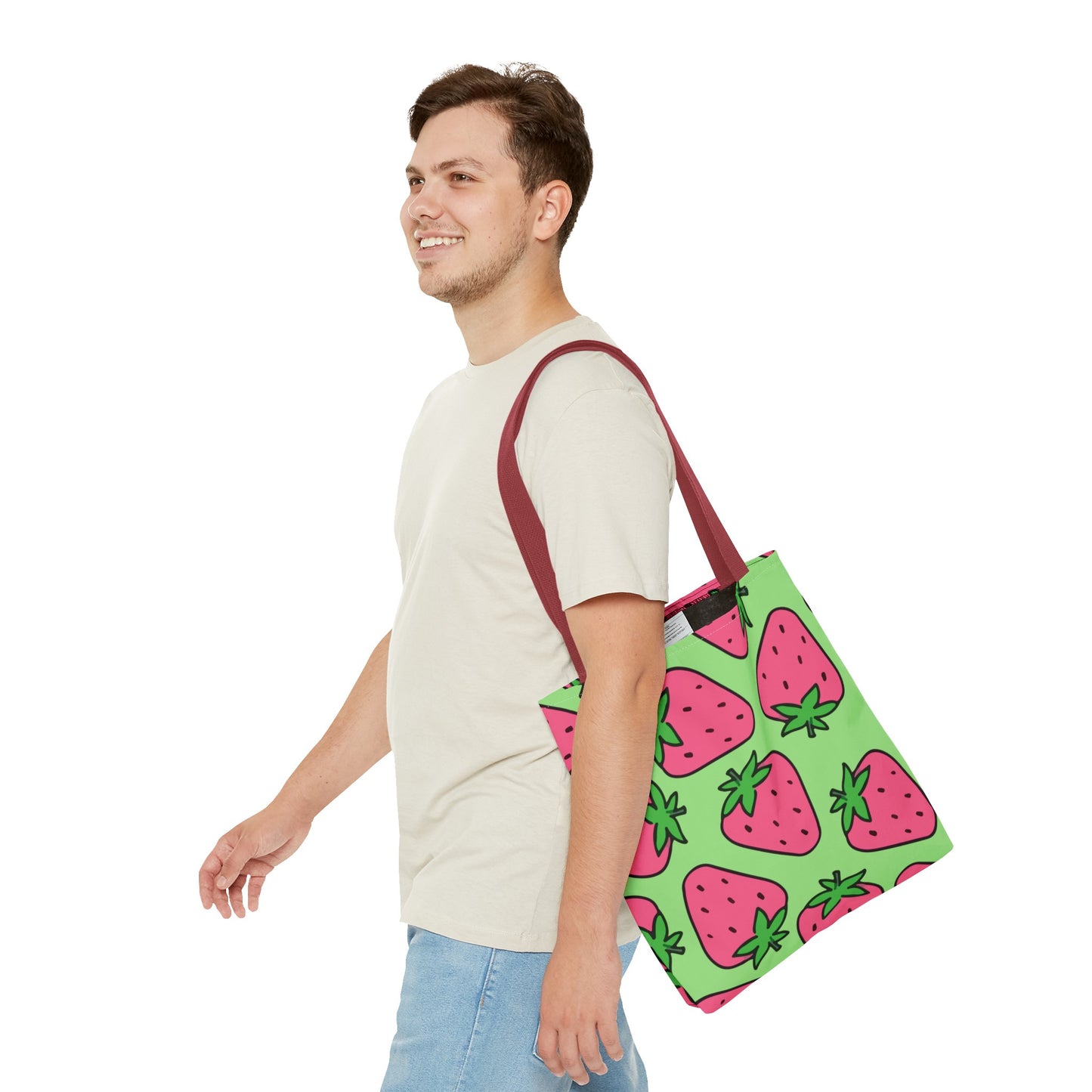 Cartoon Strawberries Tote Bag