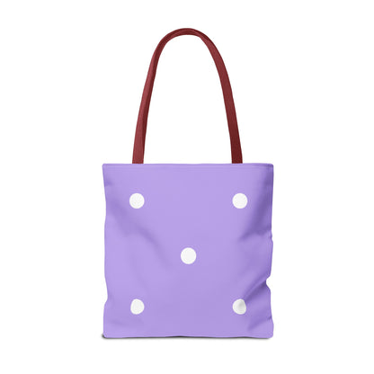 Pastel Purple Polka Dot Tote Bag