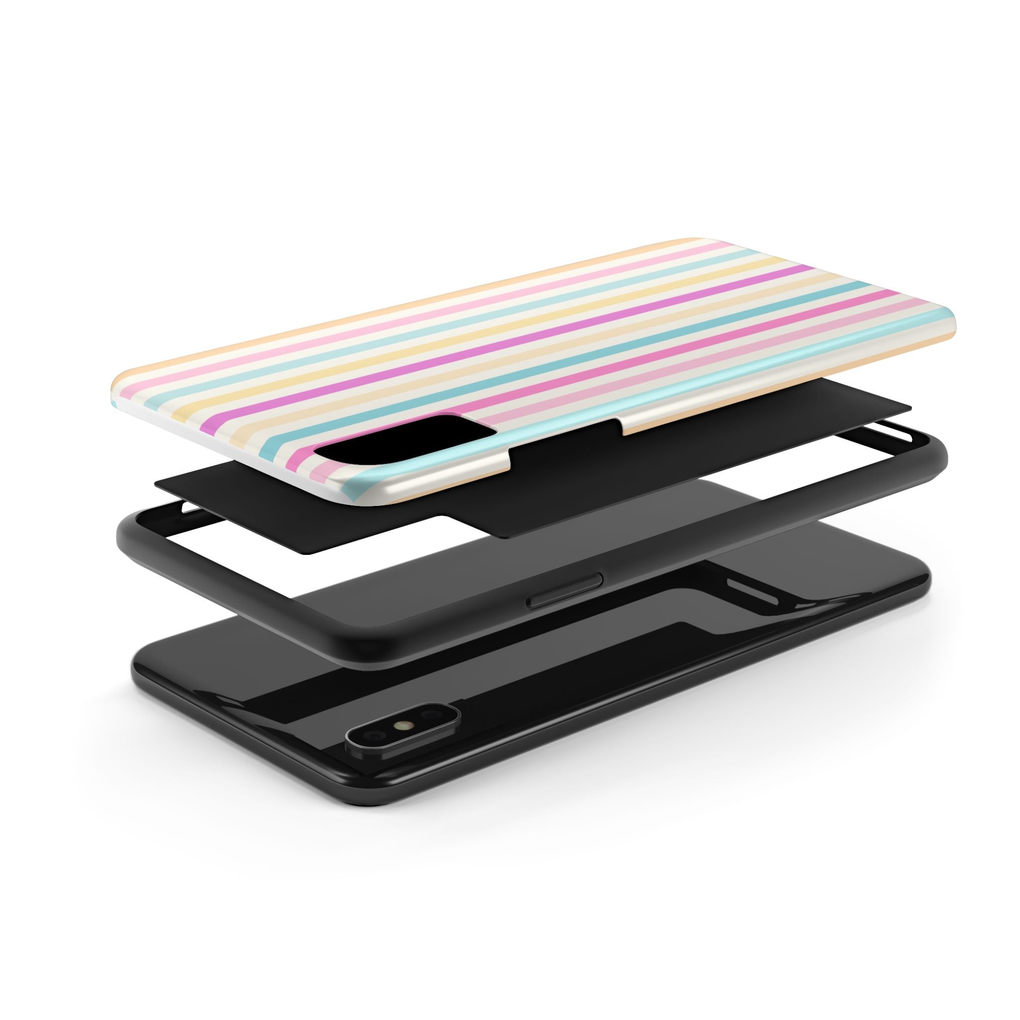 Pastel Candy Stripes Phone Cases (Apple & Android)
