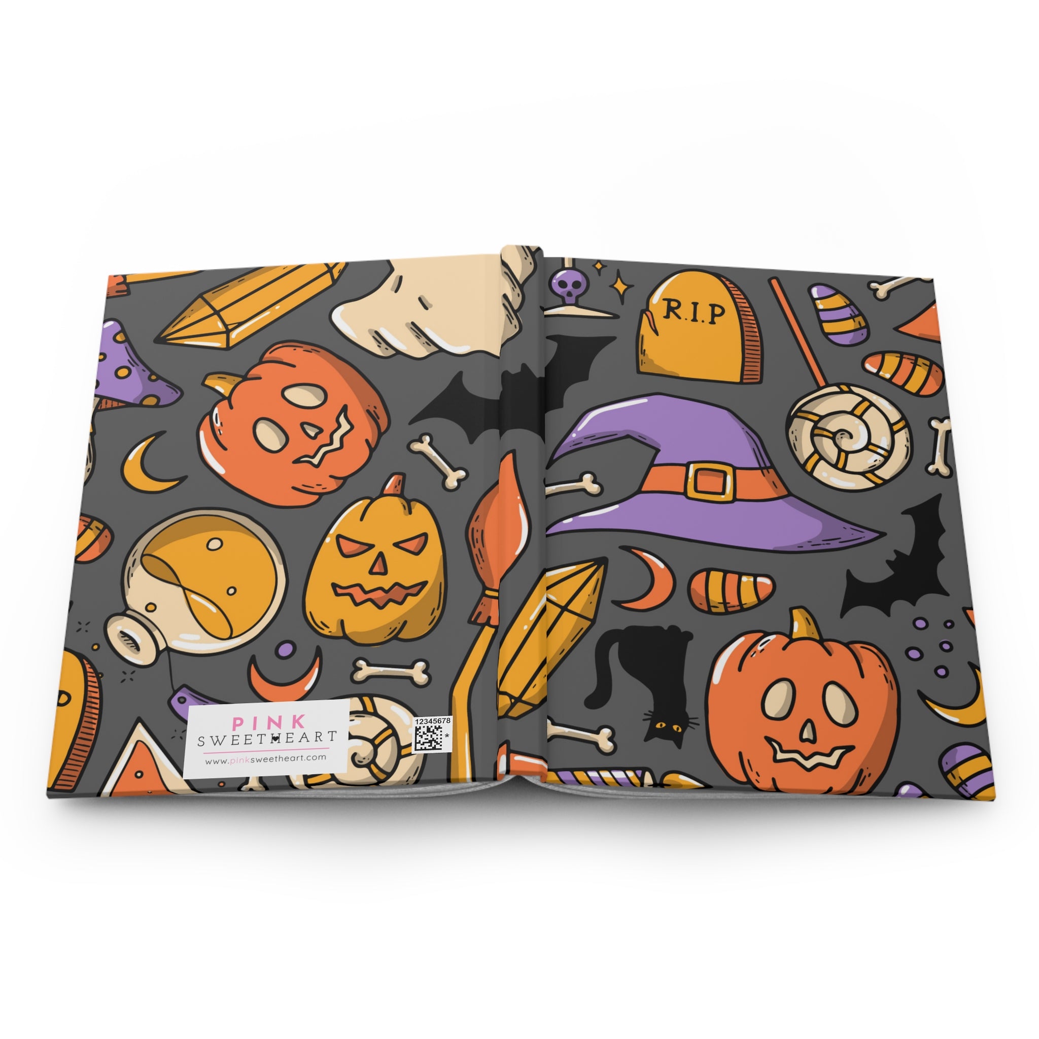 Calabazas y pociones Cuaderno mate de tapa dura