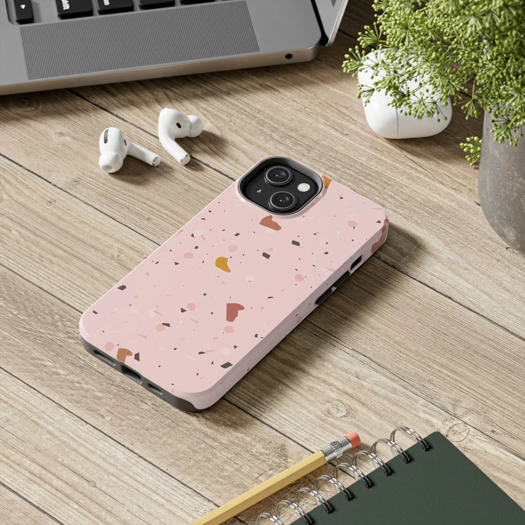 Pink Terrazzo Phone Case (Apple & Android) - Pink Sweetheart