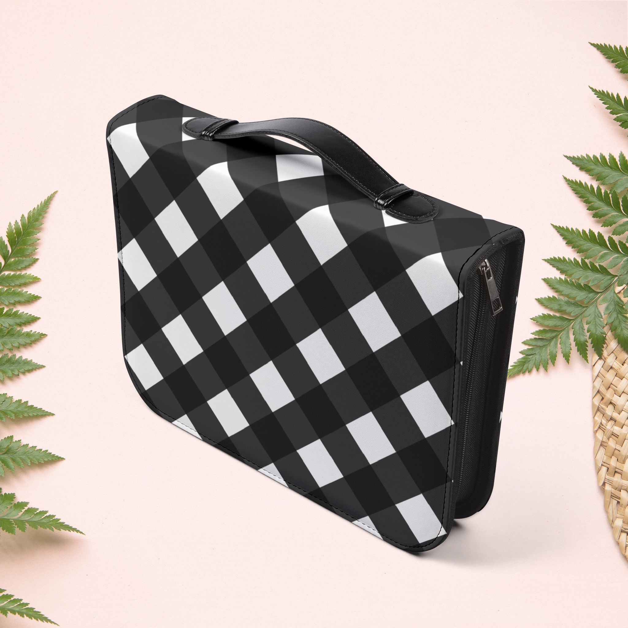 Black Gingham Book Cover