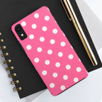 Pink Polka Dot Phone Case (Apple & Android)