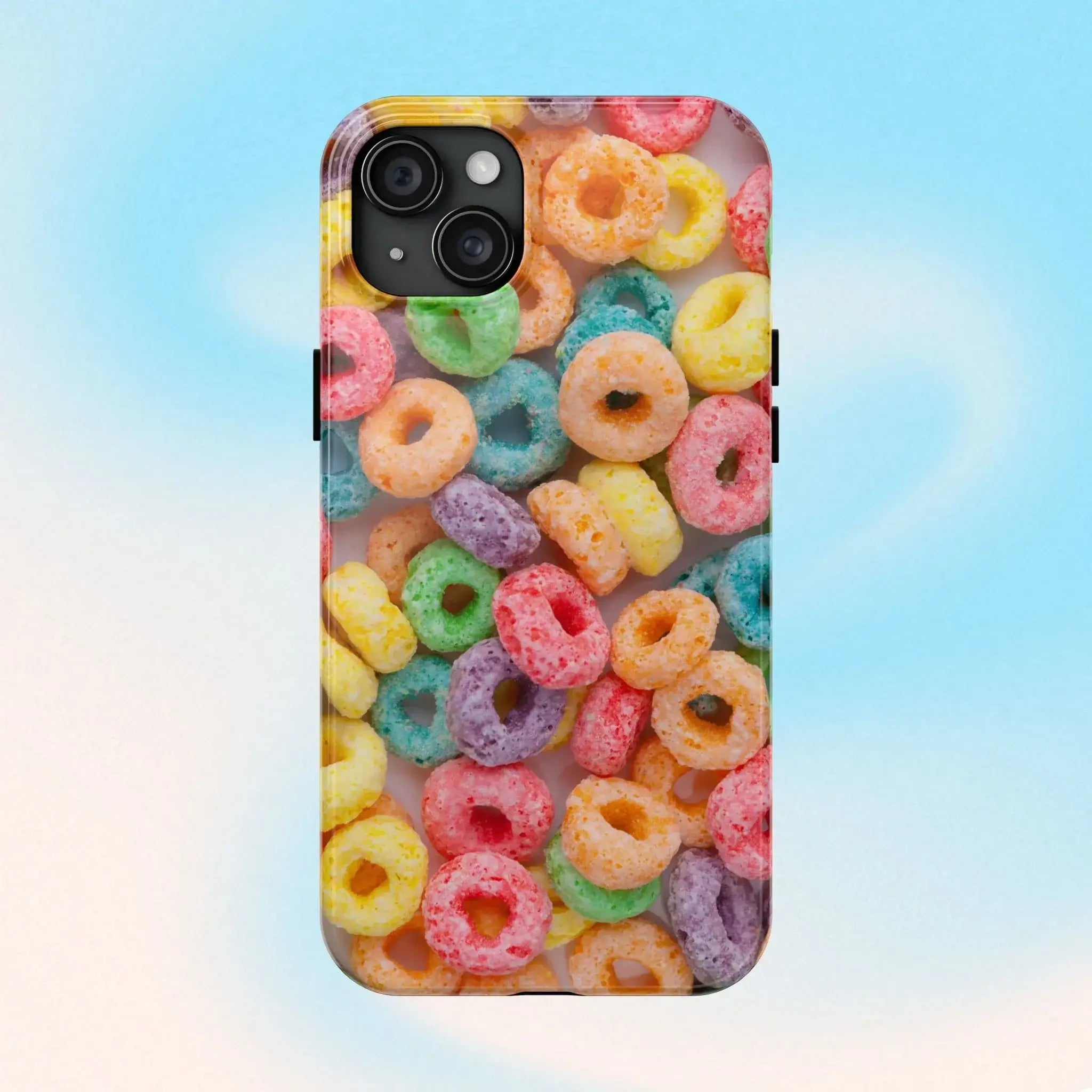 Morning Cereal Loops Phone Case (Apple & Android) - Pink Sweetheart