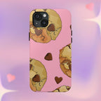 Chocolate Chip Cookies Phone Case (Apple & Android) - Pink Sweetheart