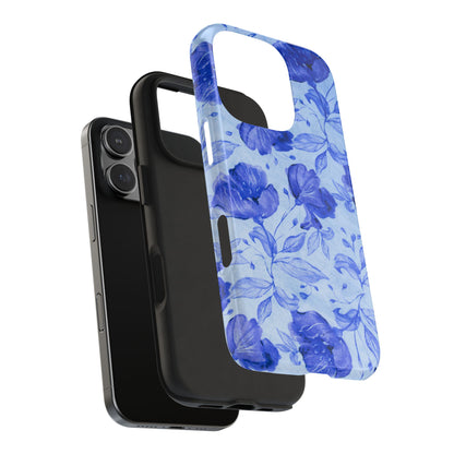 Blue Floral Pattern Phone Case