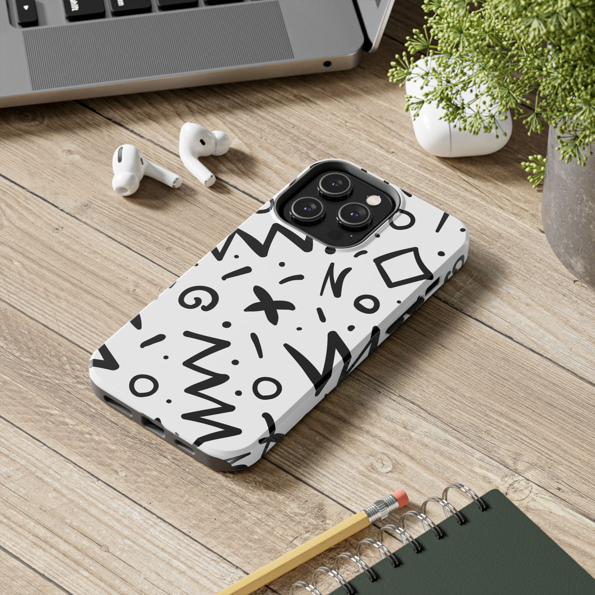 Abstract Memphis Pattern Phone Case (Apple & Android)