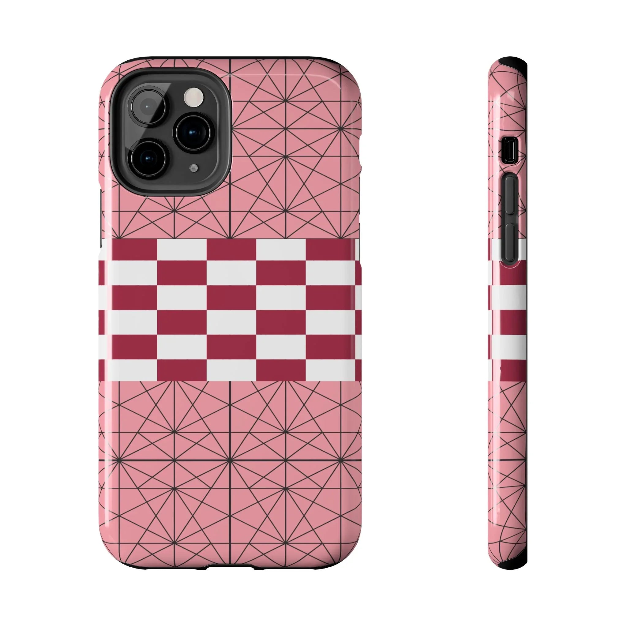 Geometric Kimono Tough Phone Case (Apple & Android) - Pink Sweetheart