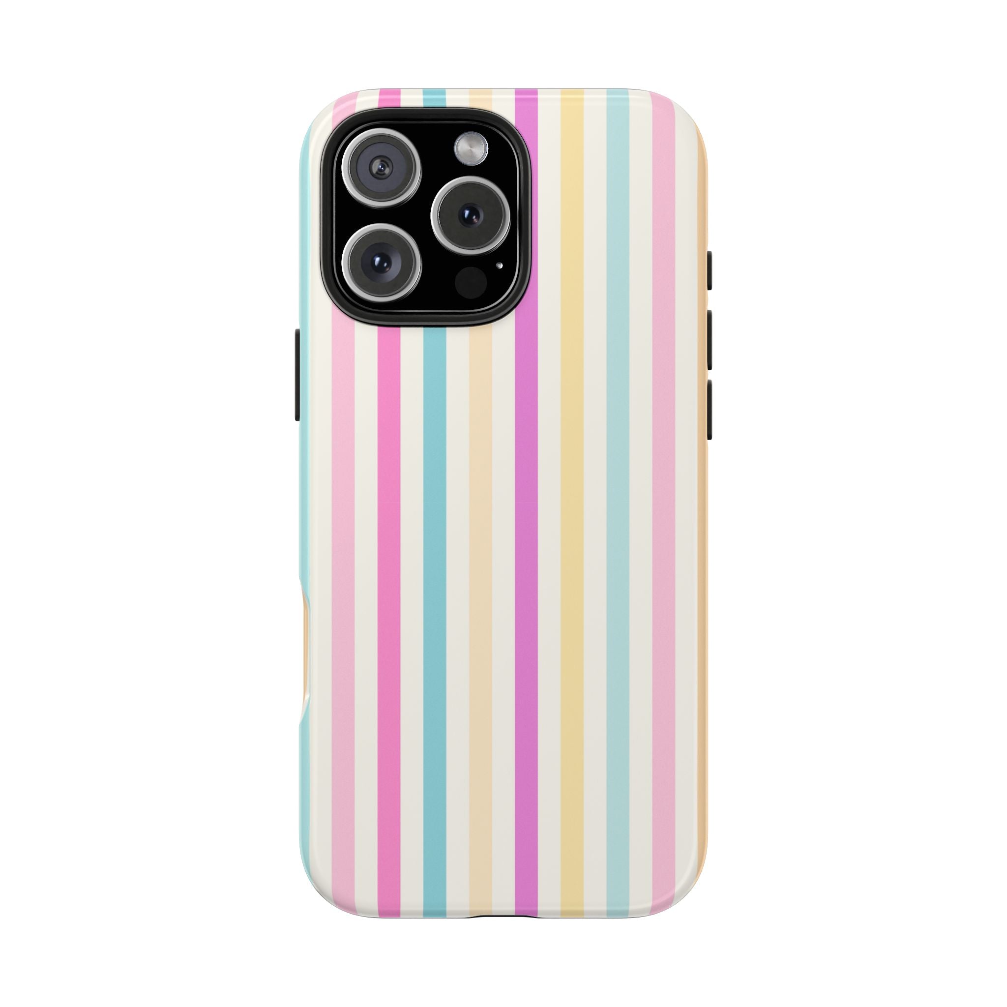 Pastel Candy Stripes Phone Cases (Apple & Android)